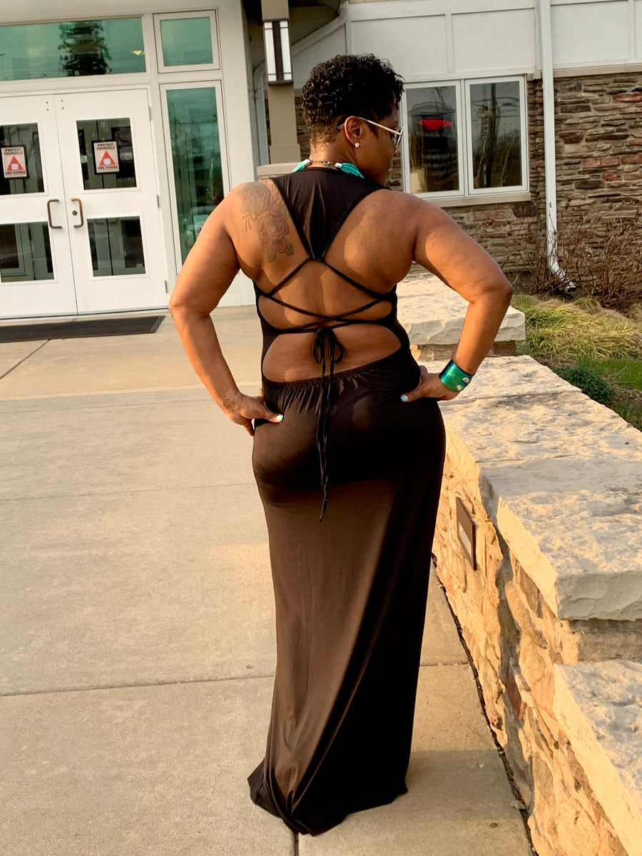 Backless Bandage Maxi Dress COMO Boutique Backless Bandage Maxi Dress COMO Boutique