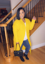 Load image into Gallery viewer, Cozy Up Cardigan- Yellow