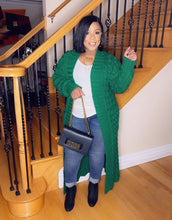 Load image into Gallery viewer, Cozy Up Cardigan - Green